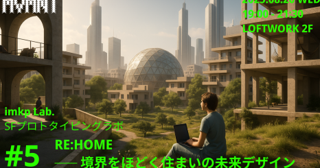 SFコミュニティimkp Lab.第五話 「くらしの空想実験室 – RE:HOMEー境界をほどく住まいの未来デザイン」