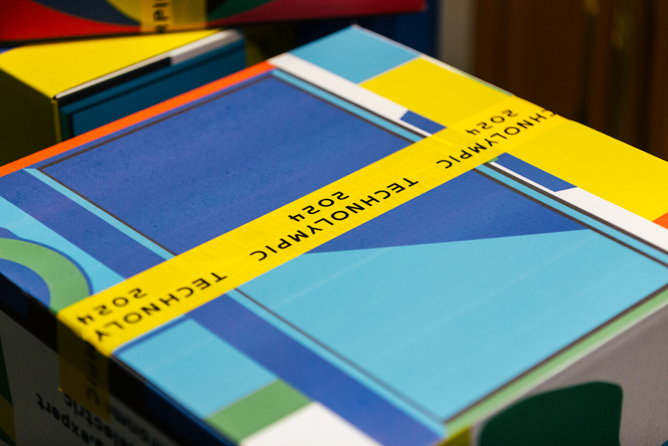 キービジュアルを活用した会場装飾の写真