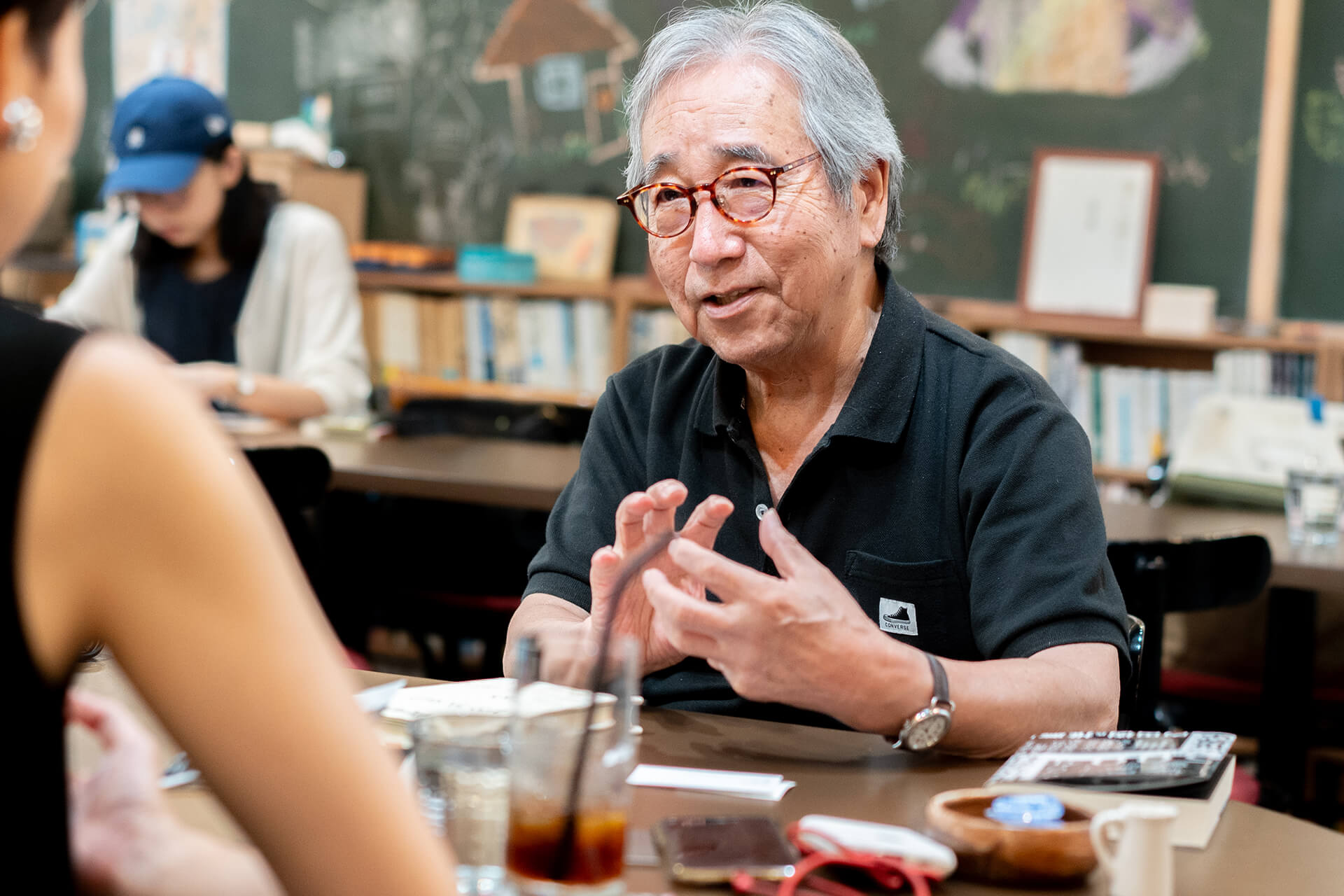 平川さんのインタビュー中の様子