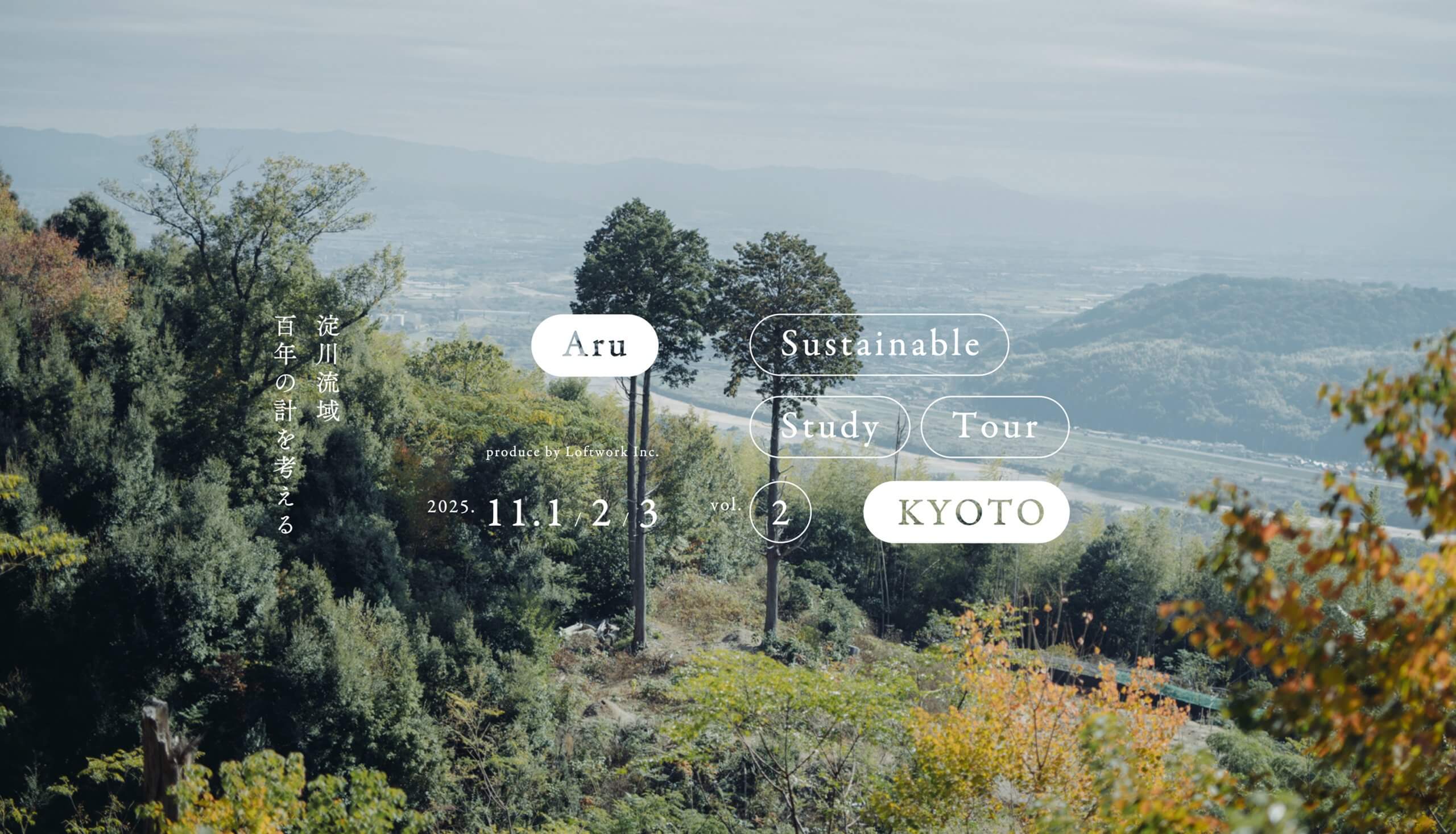 写真：天王山から三川合流地点を撮影