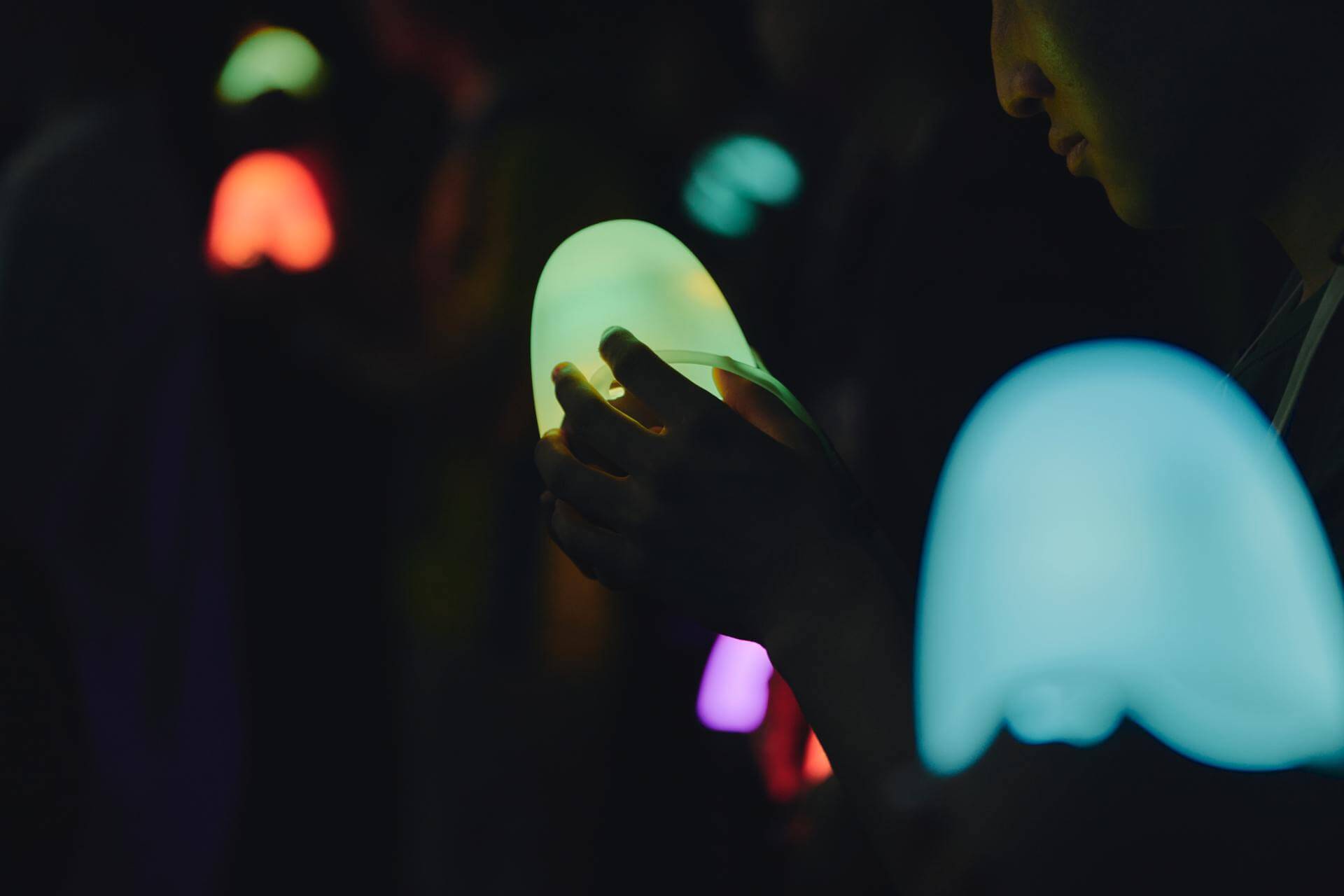 写真：電力館 可能性のタマゴたちの様子