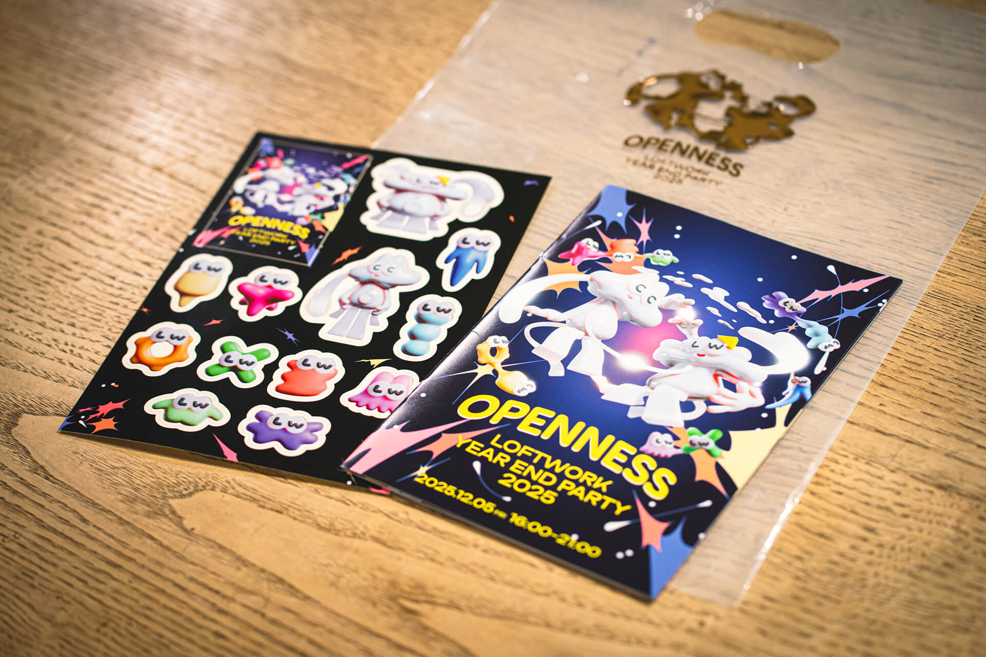 キャラクターのシール写真