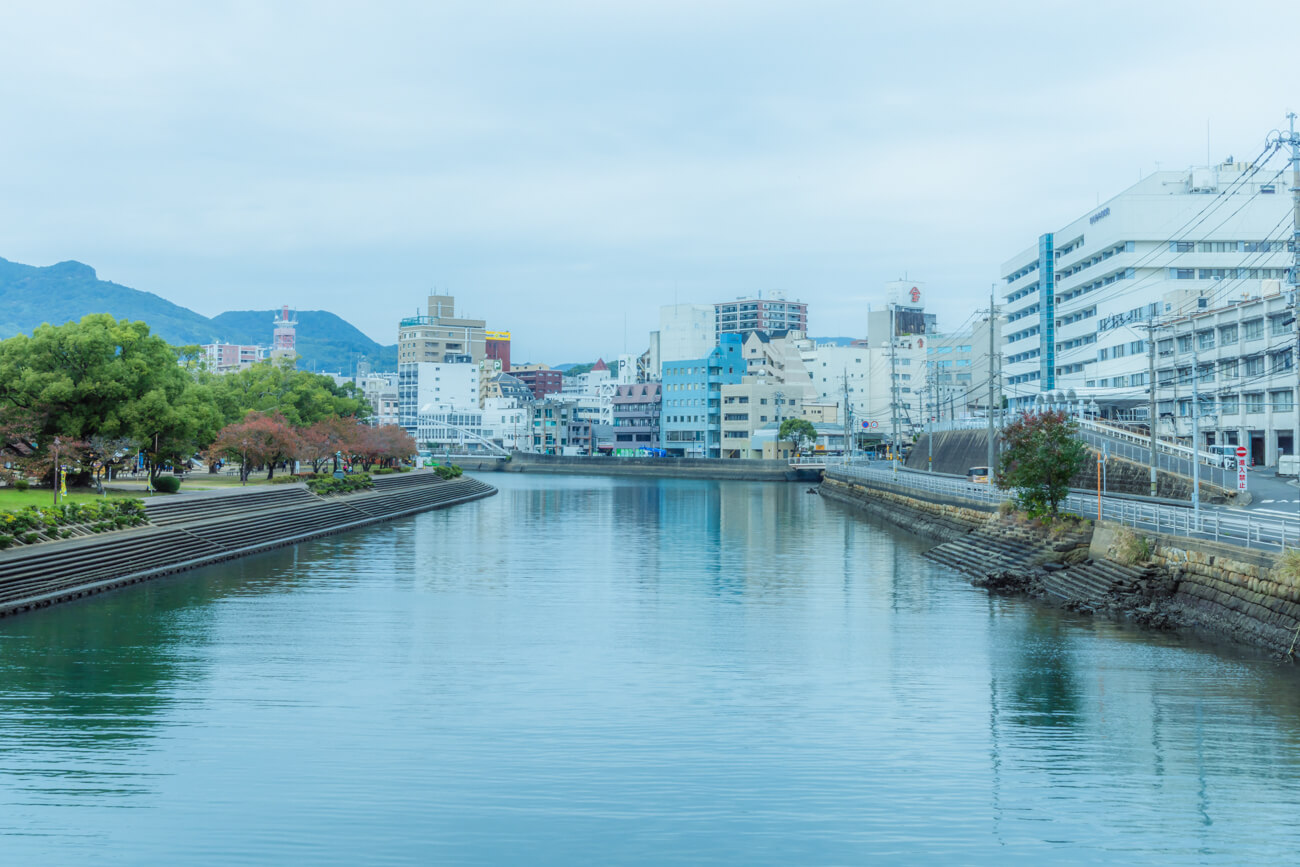 佐世保の川の風景