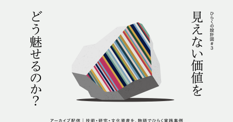 ひらくの設計図#3 見えない価値をどう魅せるのか？  ー技術・研究・文化資産を、物語でひらく実践事例