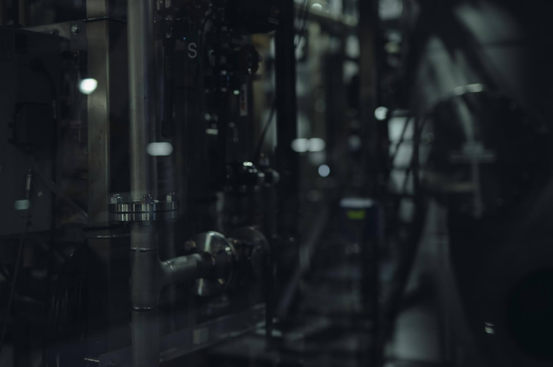 写真:複雑な水処理システム