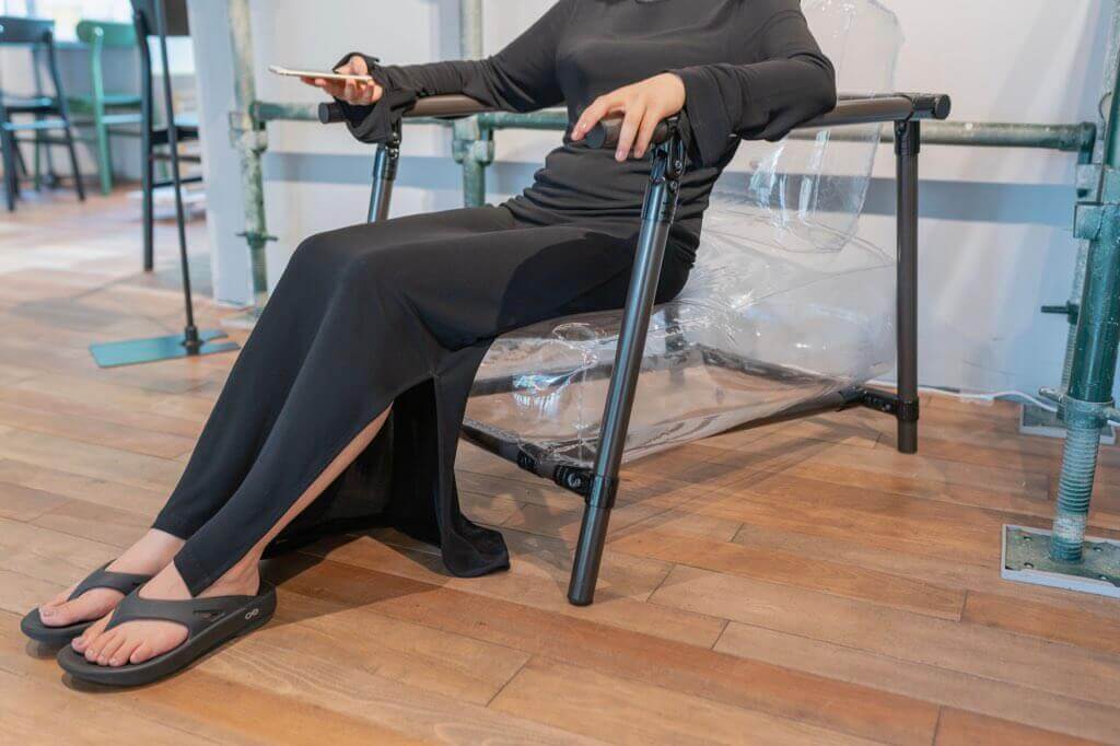 写真:プロダクト開発した椅子